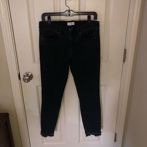 Cropped Black Jeans